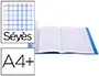Piqûre 48 pages avec 2 rabats, format 24x32 cm, seyès 90g, couverture polypropylène incolore, CONQUERANT CLASSIQUE… — vue 2