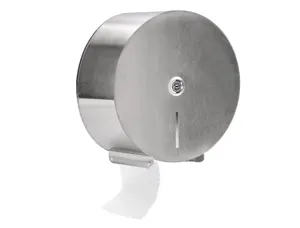 Distributeur papier toilette q-connect acier inoxydable fermeture serrure 2 clefs 115x254x265mm — Non classé