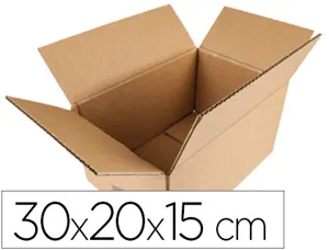 Caisse americaine q-connect carton recycle cannelure 5mm  300x200x150mm — Non classé