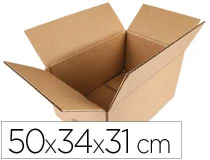 Caisse americaine q-connect carton recycle cannelure 5mm  500x340x310mm — Non classé