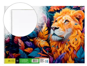 Bloc liderpapel papier dessin artistique spirale sans encadrement 180g/m2 format a3 460x325mm 20f — Non classé