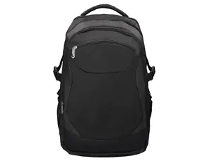 Sac à dos polyester q-connect ordinateur portable 18/' 330x470x180mm poche extérieure compartiment intérieur velcro noir —…