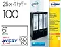 AVERY Etiquette de classement adhésive, 192 x 61 mm, blanc — Fournitures — vue 2