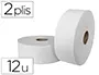 Papier Toilette Mini Jumbo Pure Ouate Blanche Gauffrée Prédécoupé 2 Plis 180m Paquet 12 Rouleaux, HPS — Services… — vue 2