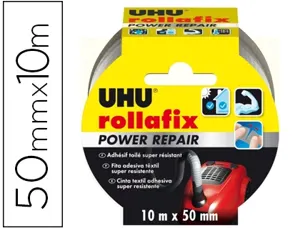 Toile adhésive uhu très résistante 10mx50mm coloris gris — Non classé