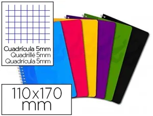 Carnet oxford reliure intégrale optik paper 11x17cm 100 pages 5x5mm 90g coloris assortis — Non classé