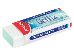 Gomme maped technic ultra efficacité maximale sans pvc coloris blanc étui carton 61x21,5x 12mm — Non classé