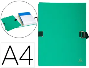 EXACOMPTA Chemise à dos extensible, A4, carton, vert clair — Chemises & trieurs