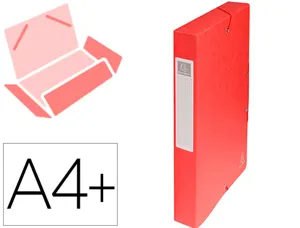 EXACOMPTA Boîte de classement, carton, dos: 60 mm, rouge — Chemises & trieurs
