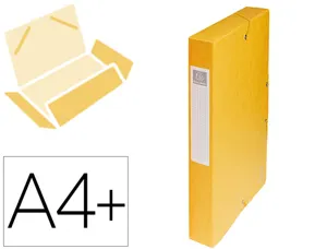 EXACOMPTA Boîte de classement, A4, dos 40 mm, jaune — Chemises & trieurs