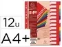 EXACOMPTA Intercalaires en plastique, uni, A4+, 12 touches — Classement & archivage — vue 2
