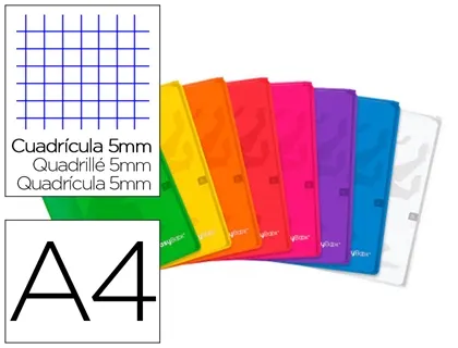 Cahier agrafe oxford easybook polypropylene 96 pages 90g    5x5mm a4 marge 2 pochettes    page de garde coloris — Non classé