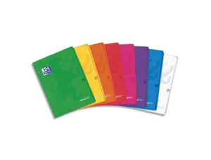 Cahier agrafe oxford easybook polypropylene resistant 96    pages 90g seyes format a4+    24x32cm coloris assortis — Non…