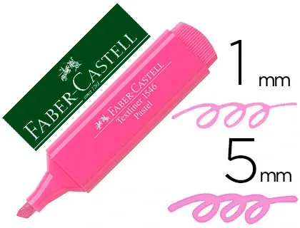 Surligneur faber-castell textliner tl1546              superfluorescent pointe       feutre biseautee 3 largeurs — Non classé