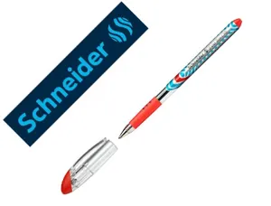Stylo-bille schneider slider basic viscoglide trait moyen  grip caoutchouc sechage       rapide  neutre en co2 couleur —…