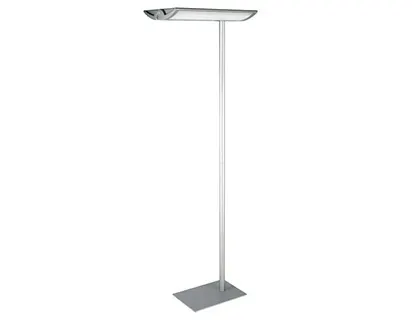 Lampadaire led maul naos basse consommation classe a 5w socle acier mat aluminium hauteur 190cm coloris argente — Non…