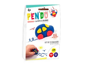 Pate a modeler dtm pen'do crayon a colorier apres       sechage lot 3 couleurs        vehicules — Non classé