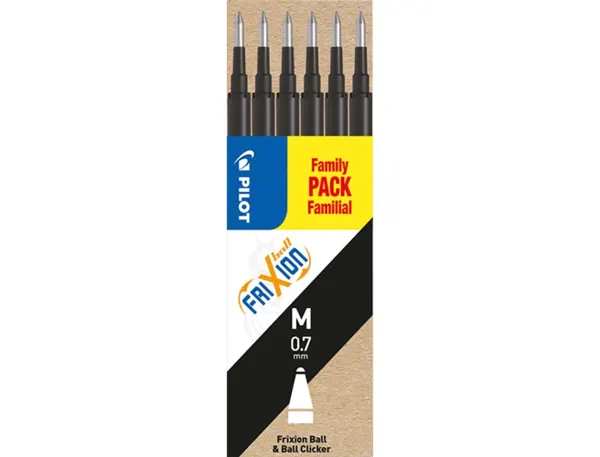 PILOT Recharge pour roller FRIXION BALL BLS-FR7, noir — Fournitures