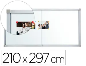 Vitrine affichage vanerum cube interieur fond tole      laquee portes coulissantes    verre 10 feuilles a4 — Non classé