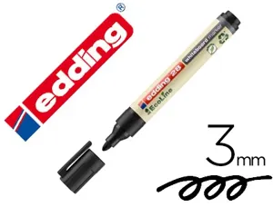 Marqueur edding e-28 ecoline tableau blanc rechargeable    pointe ogive 1,5/3mm encre    cap-off effacable a sec — Non classé