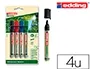 Marqueur Edding E-28 Ecoline Tableau Blanc Rechargeable Pointe Ogive 1,5/3mm Encre Cap-Off Effacable A Sec Set 4 —… — vue 2