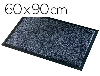 Tapis anti-poussière paperflow polyamide premium 60x90cm aspect velour coloris gris — Non classé