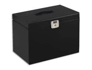 Valisette pierre henry metal 368x287x220mm  5 dossiers     suspendus format a4 index     plastique 40mm coloris noir — Non…