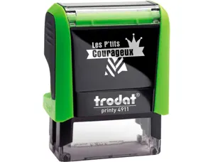 Tampon scolaire trodat enseignant les p'tits         courageux bravo tu y es       presque empreinte 38x14mm — Non classé