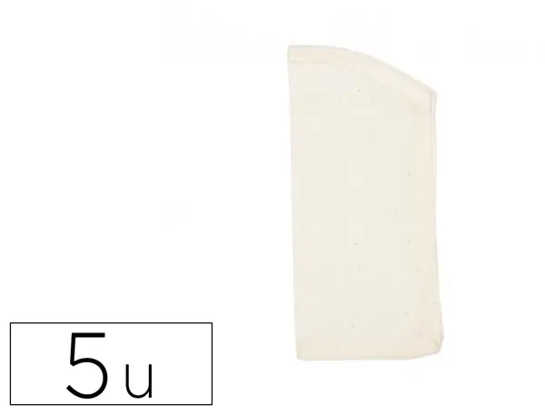 Etuis a lunette sodertex en coton 100gm2 180x80mm 5 pcs   coloris ecru — Non classé