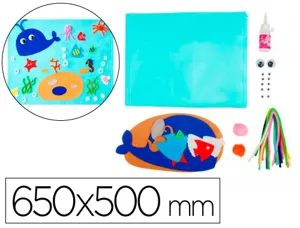Kit tableau feutrine 3d sodertex mon 1er chef         d'oeuvre histoire d'ocean     650x500mm — Non classé