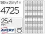 AVERY Etiquette multi-usage, enlevable, 25,4 x 10 mm — Fournitures — vue 2