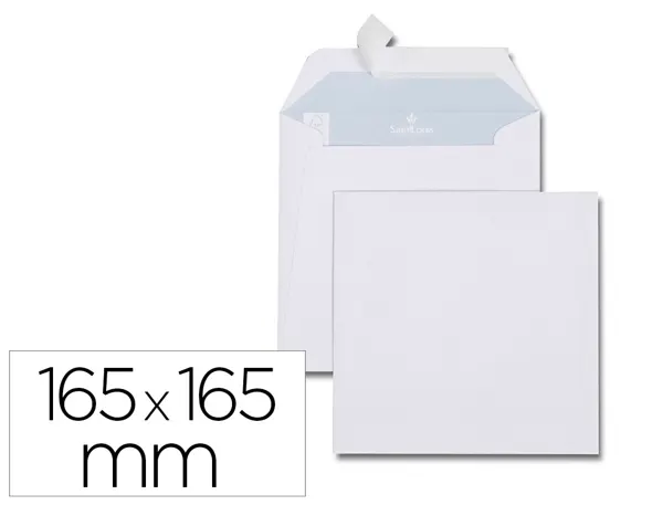 GPV Enveloppes 165 x 165 mm, sans fenêtre, blanc — Enveloppes