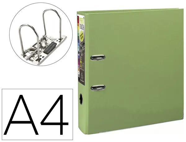 EXACOMPTA Classeur à levier PP Premium, A4, 80 mm, vert anis — Classement & archivage