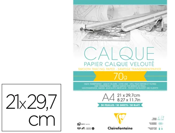 Calque 21x29.7 70/75g bloc 50f — Non classé
