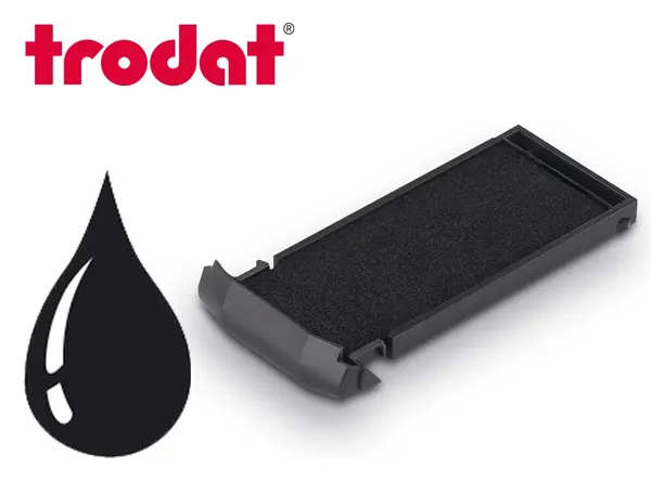 Cassette encrage trodat 6/9412 pour tampon mobile printy 9412 47x18mm coloris noir — Non classé