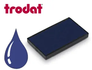 Cassette encrage trodat 6/4926b pour tampon encreur printy 4926/4926 taille empreinte 75x38mm coloris bleu — Non classé