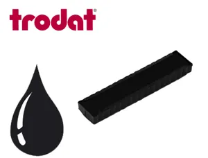 Cassette encrage trodat 6/4916b pour tampon encreur printy 4916 taille empreinte 70x10mm coloris bleu — Non classé