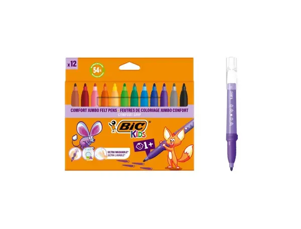Feutre kid couleur p.large etuétui de 12 feutres de coloriage bic kids couleur xl — Non classé