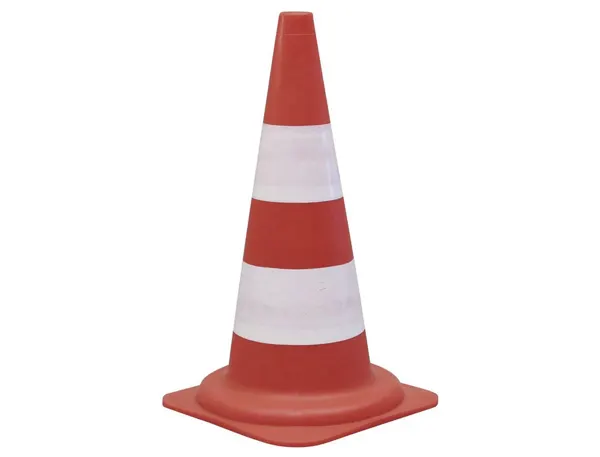 Cone Signalisation Viso Polypropylene Reflechissant Entrepots Usines Parkings Hauteur 49 cm Coloris Orange/Blanc — Services…
