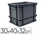 Bac Manutention Viso Polypropylene Tres Rigide Parois Renforcees Empilable 25l Charge 20 kg 30x40x32 cm Gris —… — vue 2