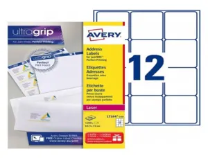 Etiq.las. 63.5x72 l7164 b/1200etiquette adresse laser - avery - 63.5x72mm - 100 feuilles — Non classé