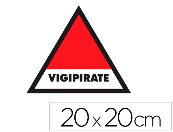 Panneau de signalisation vigipirate adhesif            signaletique biz 20x20cm — Non classé