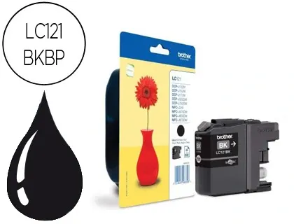 Cartouche d'encre original brother lc121bk 300 p noir — Non classé