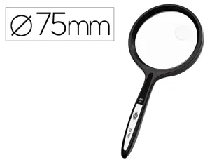 Loupe q-connect bifocale en verre diam. 75mm poignee      courbee coloris noir — Non classé