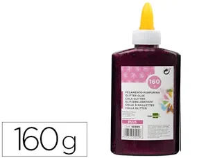 Colle pailletee liderpapel coloris mauve metallise - pot de 160g — Non classé