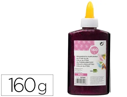 Colle pailletee liderpapel coloris mauve metallise - pot de 160g — Non classé