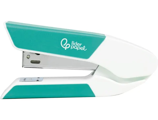 Agrafeuse bureau liderpapel 35x65x130mm 20 feuilles       agrafes 26/6 1000 agrafes     coloris turquoise — Non classé