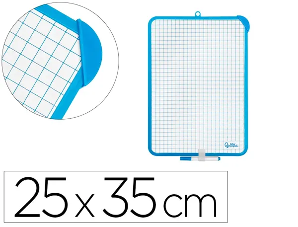 Tableau mini ardoise double face feutre brosse in  clus 2 faces quadrillée/unie 24x33cm — Non classé