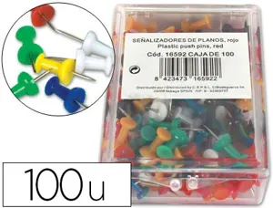 Punaise q-connect épingle mémo coloris assortis boîte 100 unités — Non classé