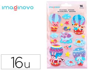 Autocollants imaginovo montgolfiere magic dreams en  relief 210x130 mm sous        blister — Non classé
